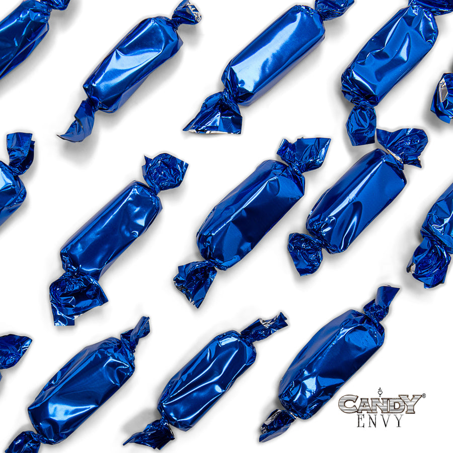 Navy Foil-Wrapped Caramels - 2 lb Bag