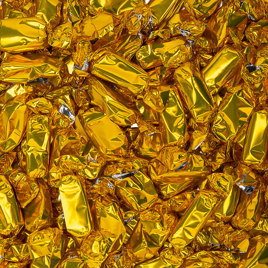 Gold Foil-Wrapped Caramels - 2 lb Bag