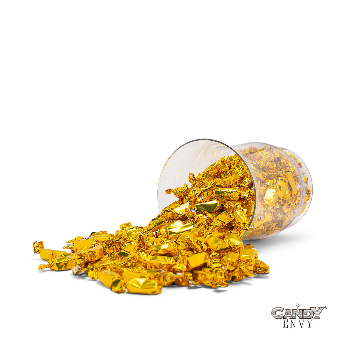 Gold Foil-Wrapped Caramels - 2 lb Bag