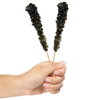 Black Rock Candy Crystal Sticks - Black Cherry Flavor
