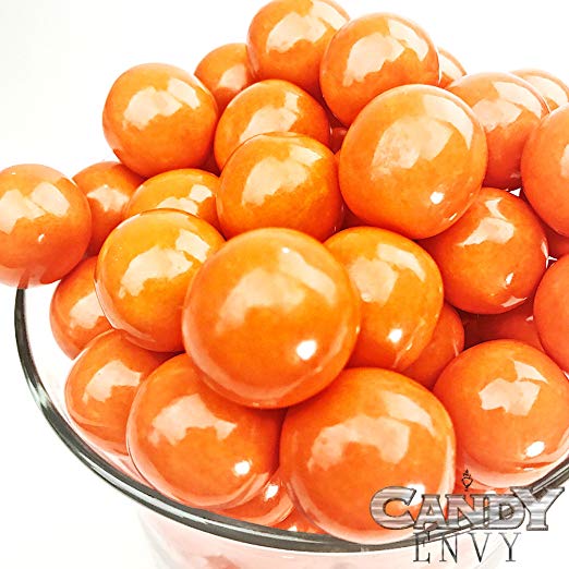 Orange 1 inch Round Gumballs