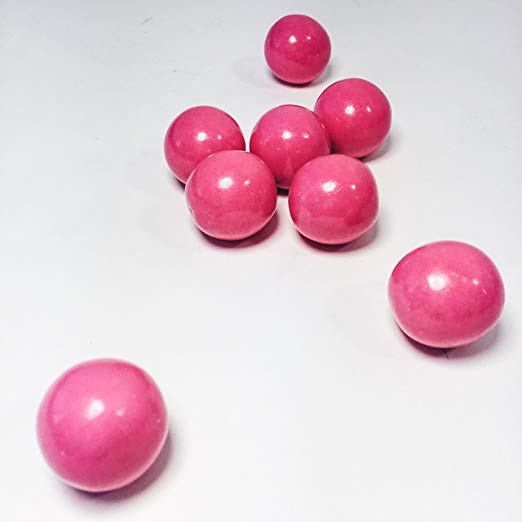 Pink 1 inch Round Gumballs