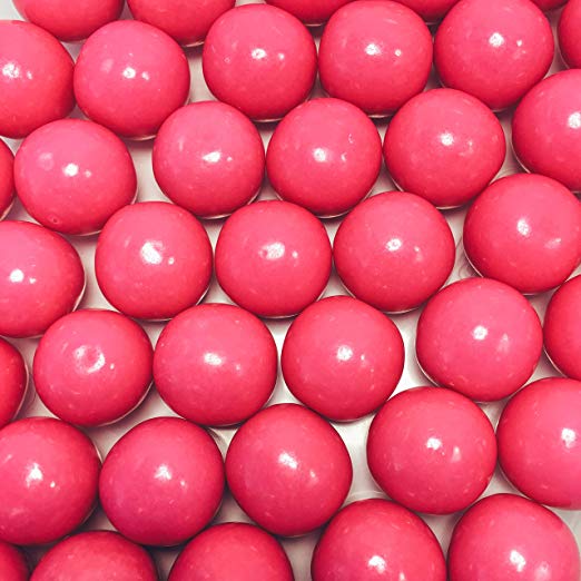 Pink 1 inch Round Gumballs