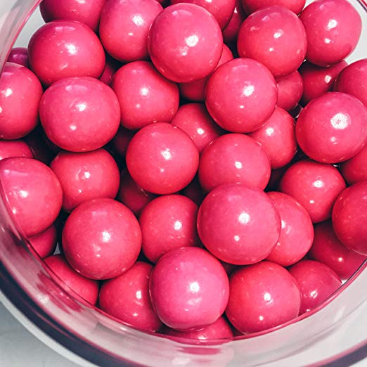 Pink 1 inch Round Gumballs