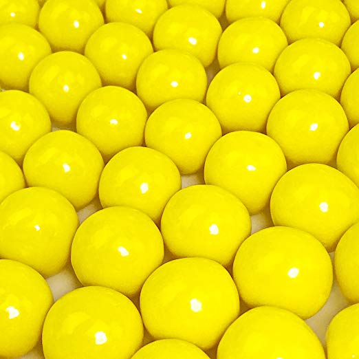 Yellow 1 inch Round Gumballs