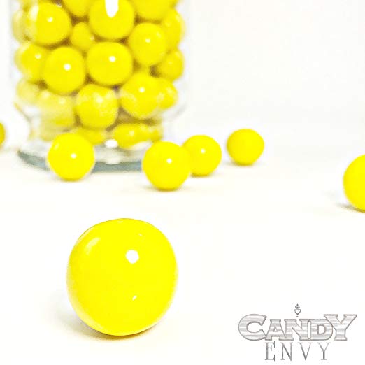 Yellow 1 inch Round Gumballs