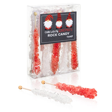 Christmas Chillin With My Gnomies Rock Candy Crystal Sticks