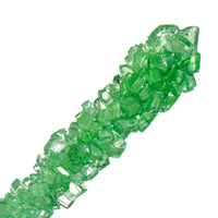 Green Rock Candy Sugar Sticks - Lime Flavor