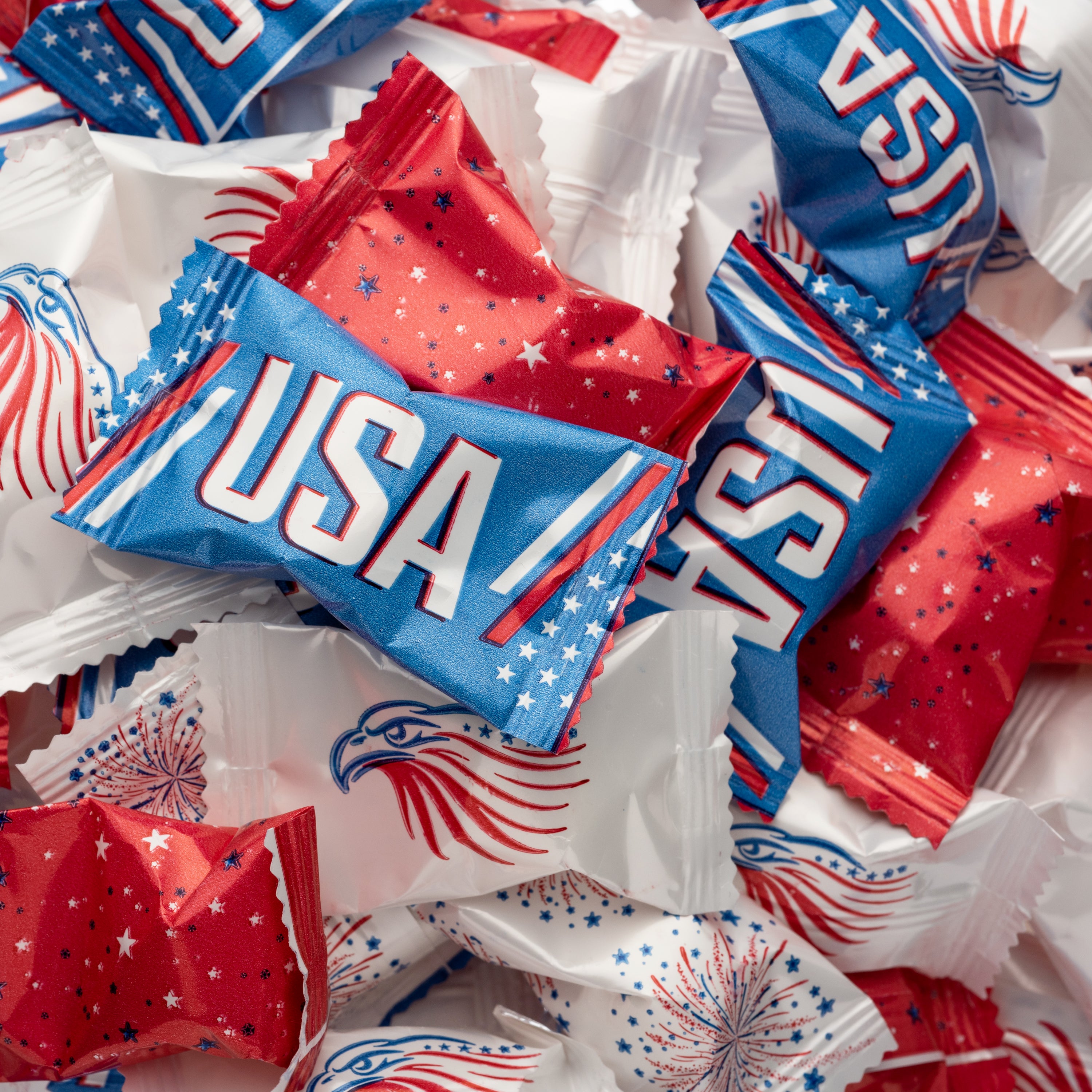 Patriotic USA Buttermints | Candy Envy - Red, White, and Blue Mints