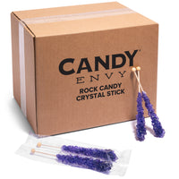 Purple Rock Candy Crystal Sticks - Grape Flavor