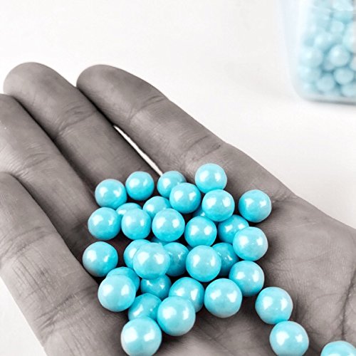 Shimmer Blue Hard Candy Pearls - 2 lb Bag