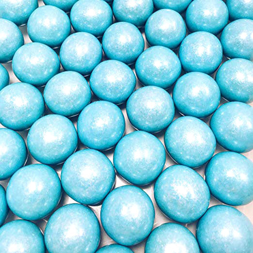 BACK IN STOCK! Shimmer Light Blue 1 inch Round Gumballs