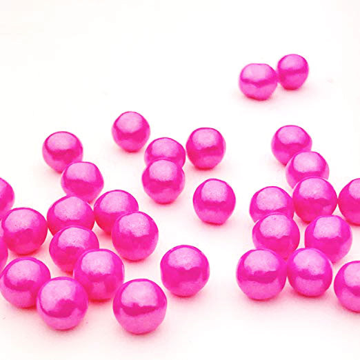 Shimmer Pink Hard Candy Pearls - 2 lb Bag