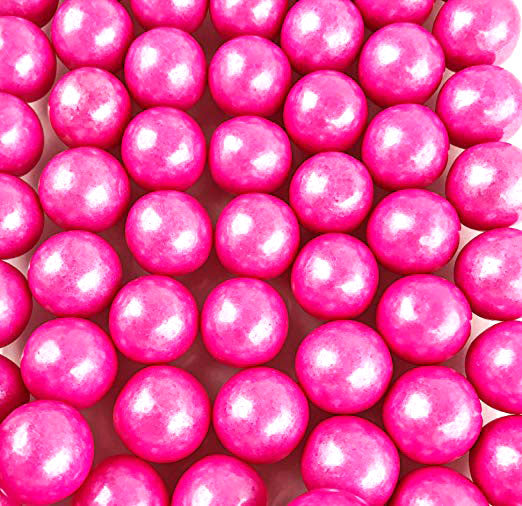 Shimmer Pink 1 inch Round Gumballs - 2 lb Bag