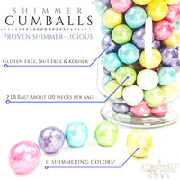 Shimmer Spring 1 inch Round Gumballs - 2 lb Bag