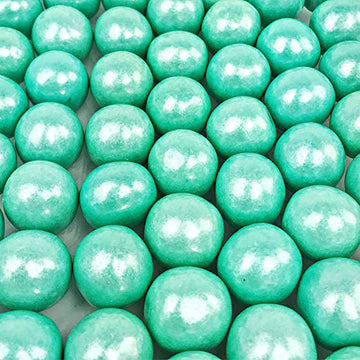 Shimmer Turquoise 1 inch Round Gumballs - 2 lb Bag