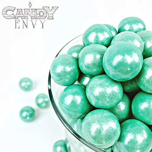 Shimmer Turquoise 1 inch Round Gumballs