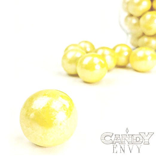 Shimmer Yellow 1 inch Round Gumballs
