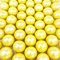 Shimmer Yellow 1 inch Round Gumballs