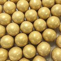 BACK IN STOCK! Black & Gold 1 Inch Round Gumballs - 4 lbs - two 2 lb Bags