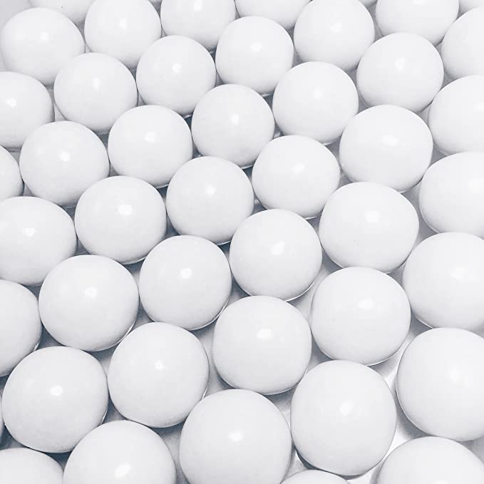 Black & White 1 Inch Round Gumballs - 4 lbs - two 2 lb Bags