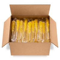 Yellow Rock Candy Crystal Sticks - Lemon Flavor