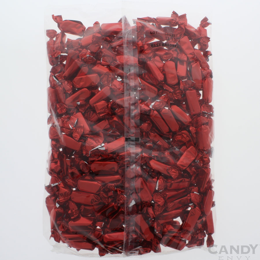 Red Foil-Wrapped Caramels - 2 lb Bag